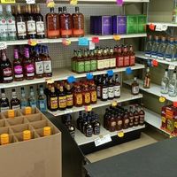 Liquor shelves