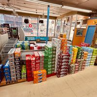 Soft drinks display
